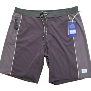 Katin Men's Swim Board Shorts in Dark Brown and Gray